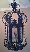 french antique iron lantern